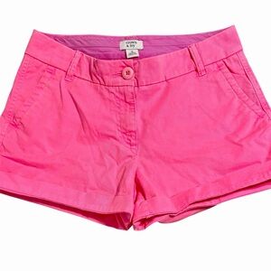 Crown & Ivy Caroline Hot Pink Chino Shorts Size 2P